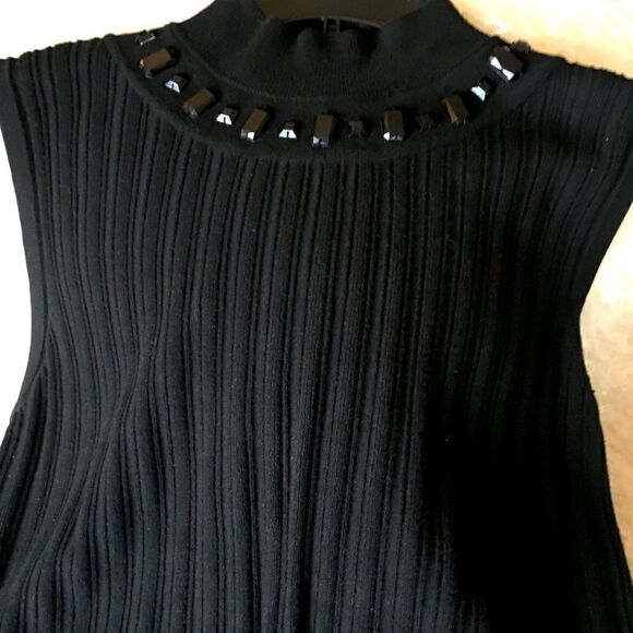 Women’s REQ Sleeveless Embellished Sweater - Picture 1 of 4